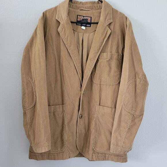 Duluth Trading Jacket Mens M Corduroy Chore Blazer Hunting Elbow Patch Heritage - Picture 1 of 10